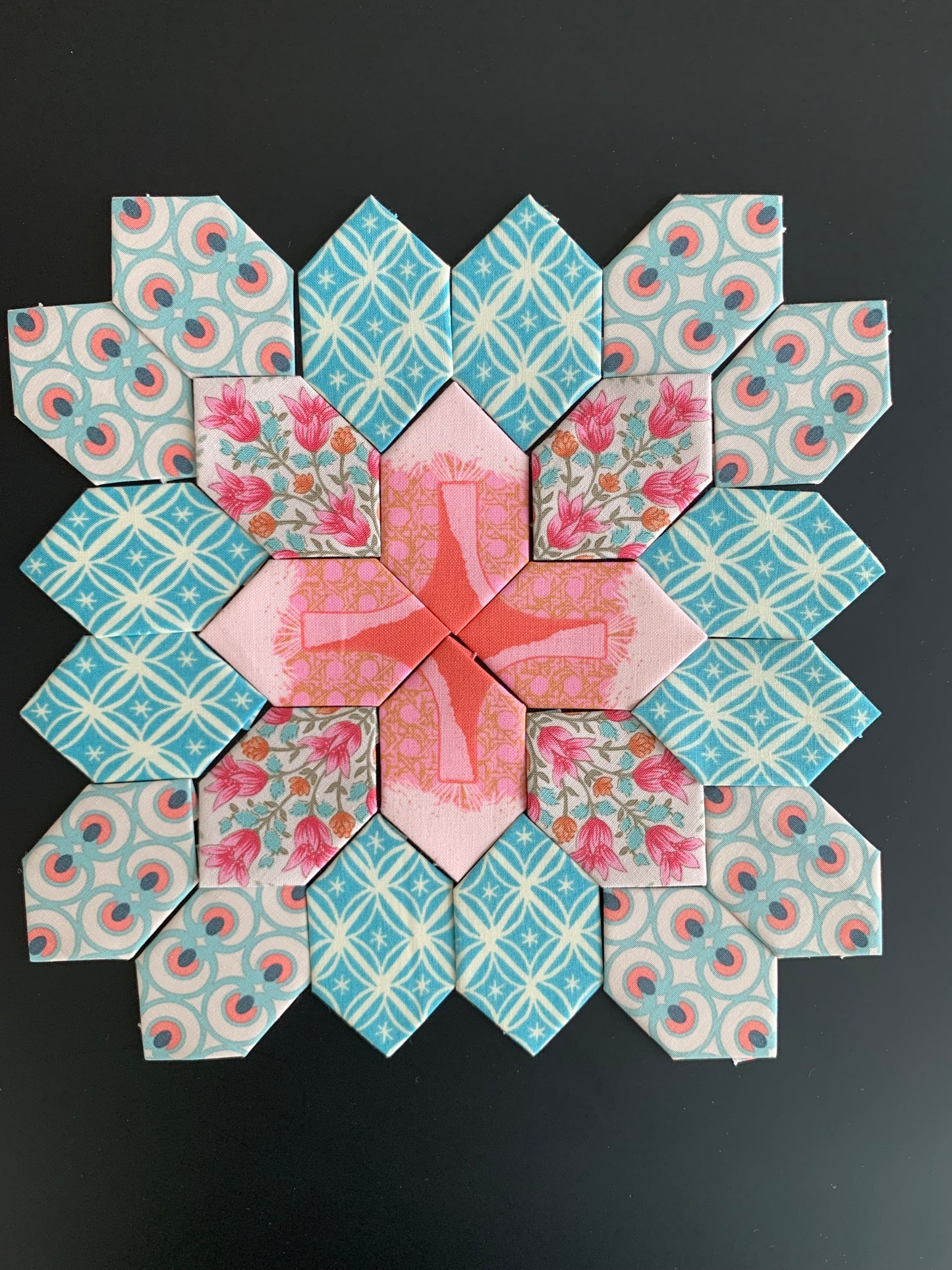 Blue Picnic #13 Patchwork of the Cross Block Kit