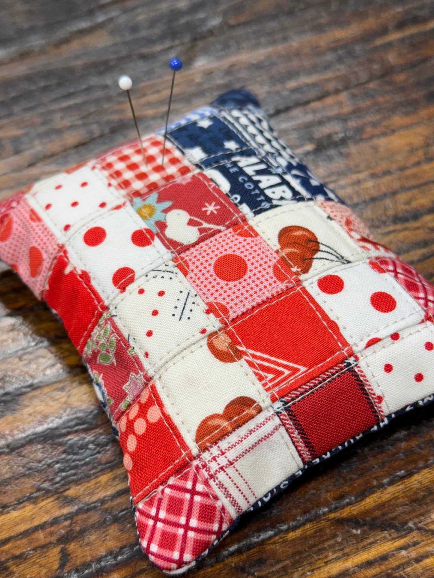 Happy Birthday USA pin cushion