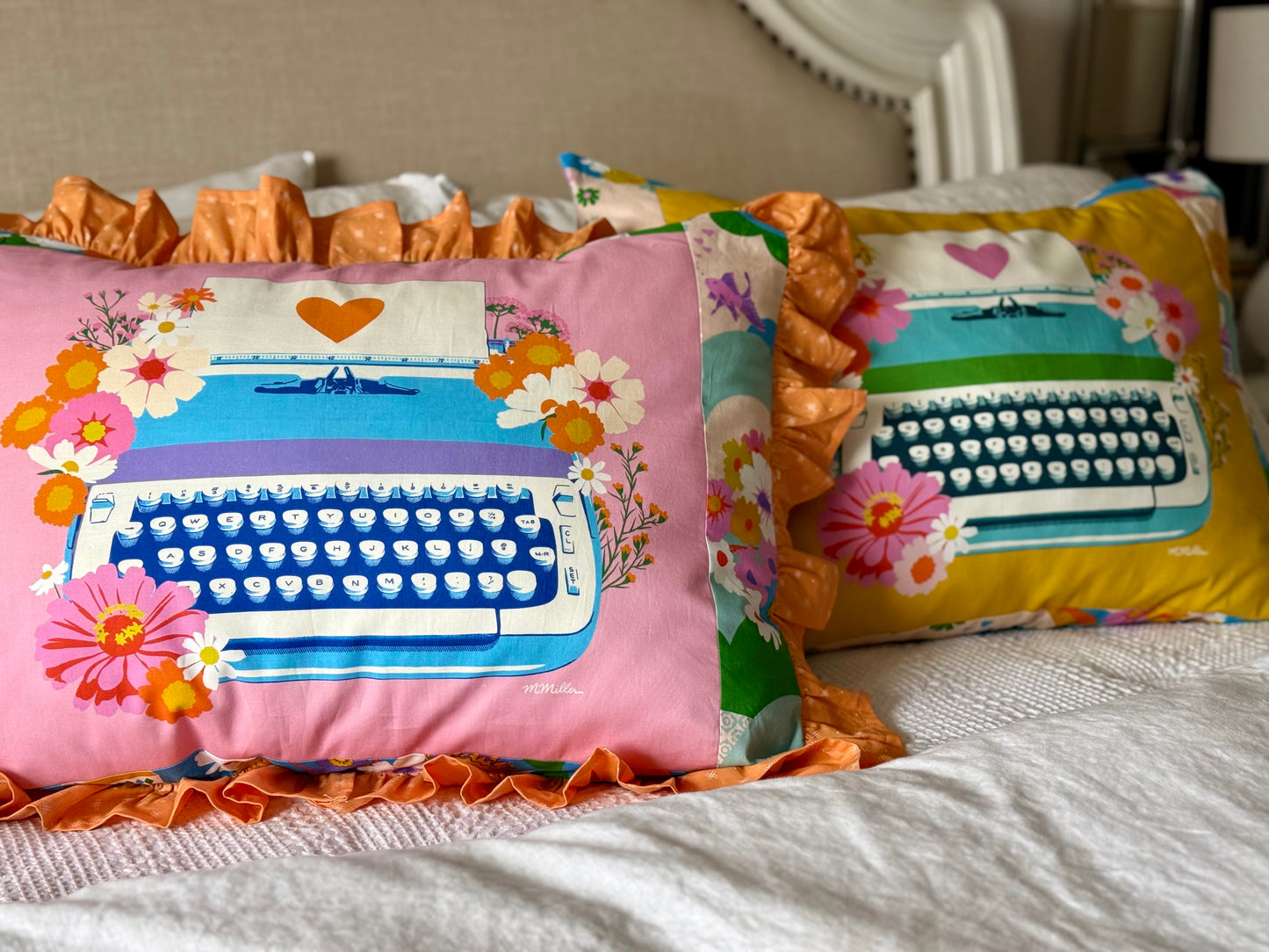 Electric Typewriter Pillow Shams - Kit