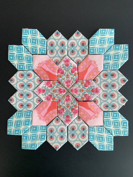 Blue Picnic #13 Patchwork of the Cross Block Kit