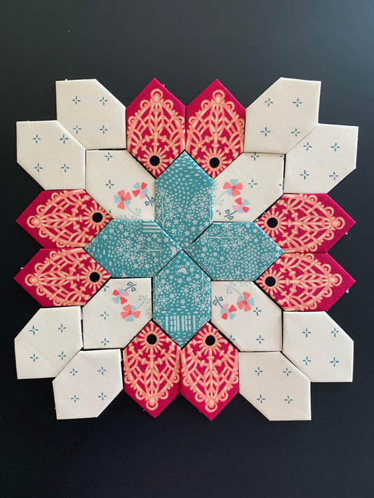 Aqua and Lace #6 Patchwork of the Cross Block Kit