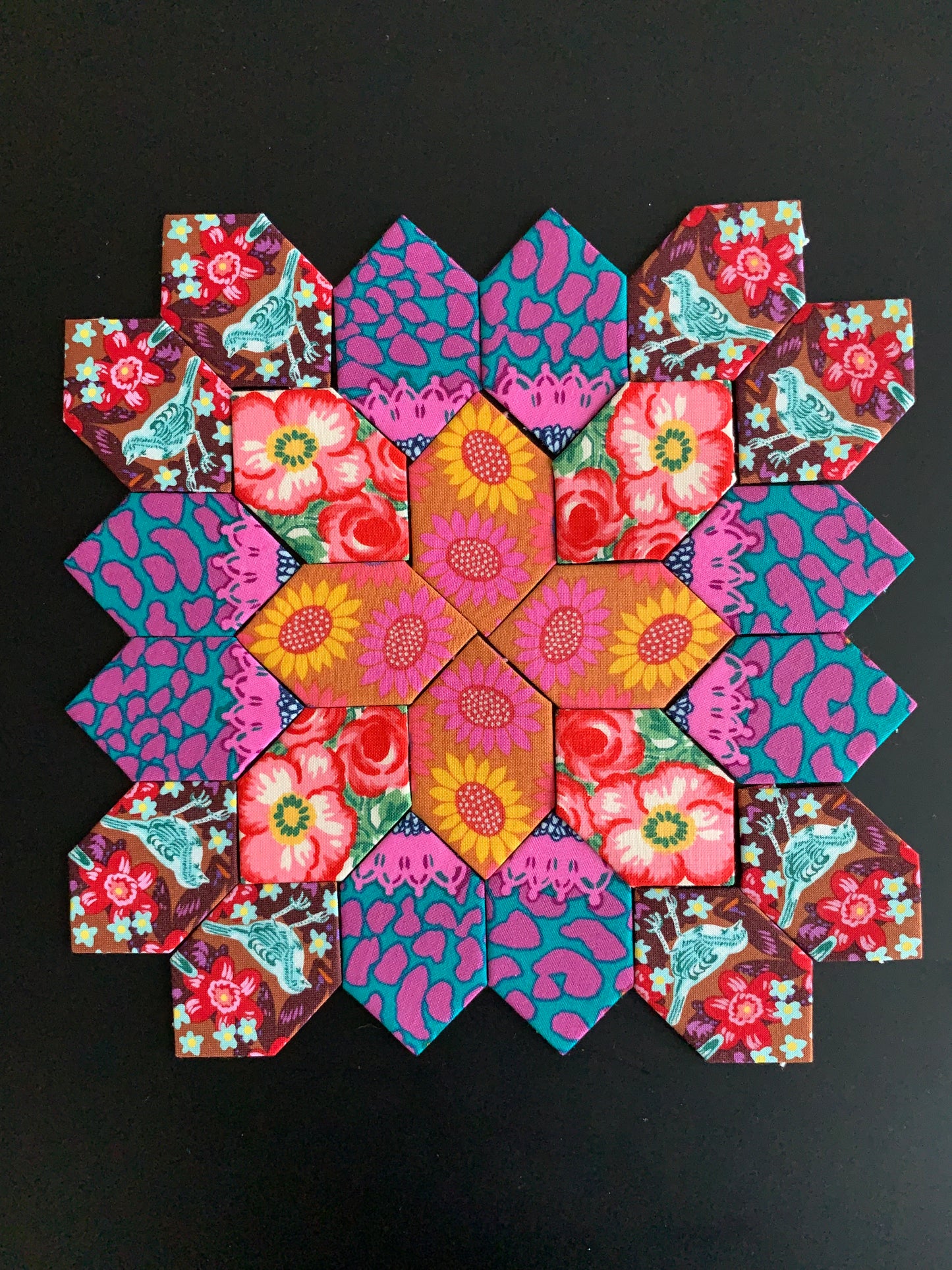 Lace Bird Plate #11 Patchwork of the Cross Block Kit