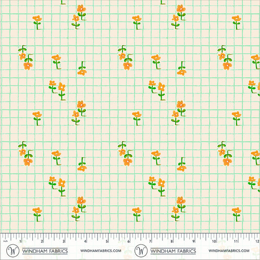 pre-order | floral Trellis - Aqua