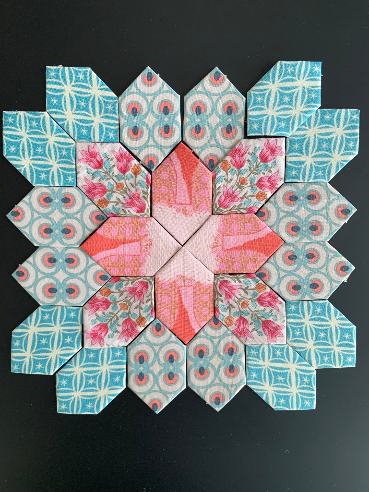 Blue Picnic #13 Patchwork of the Cross Block Kit