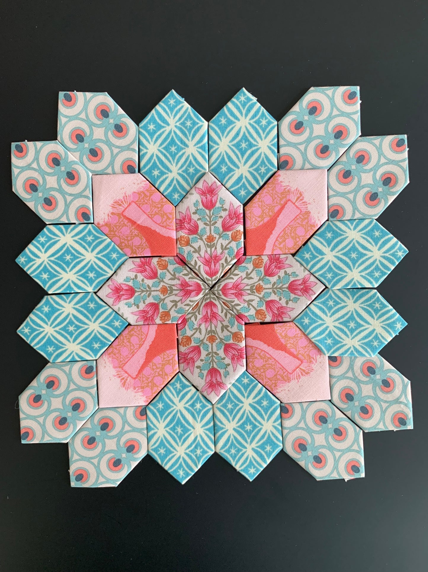 Blue Picnic #13 Patchwork of the Cross Block Kit