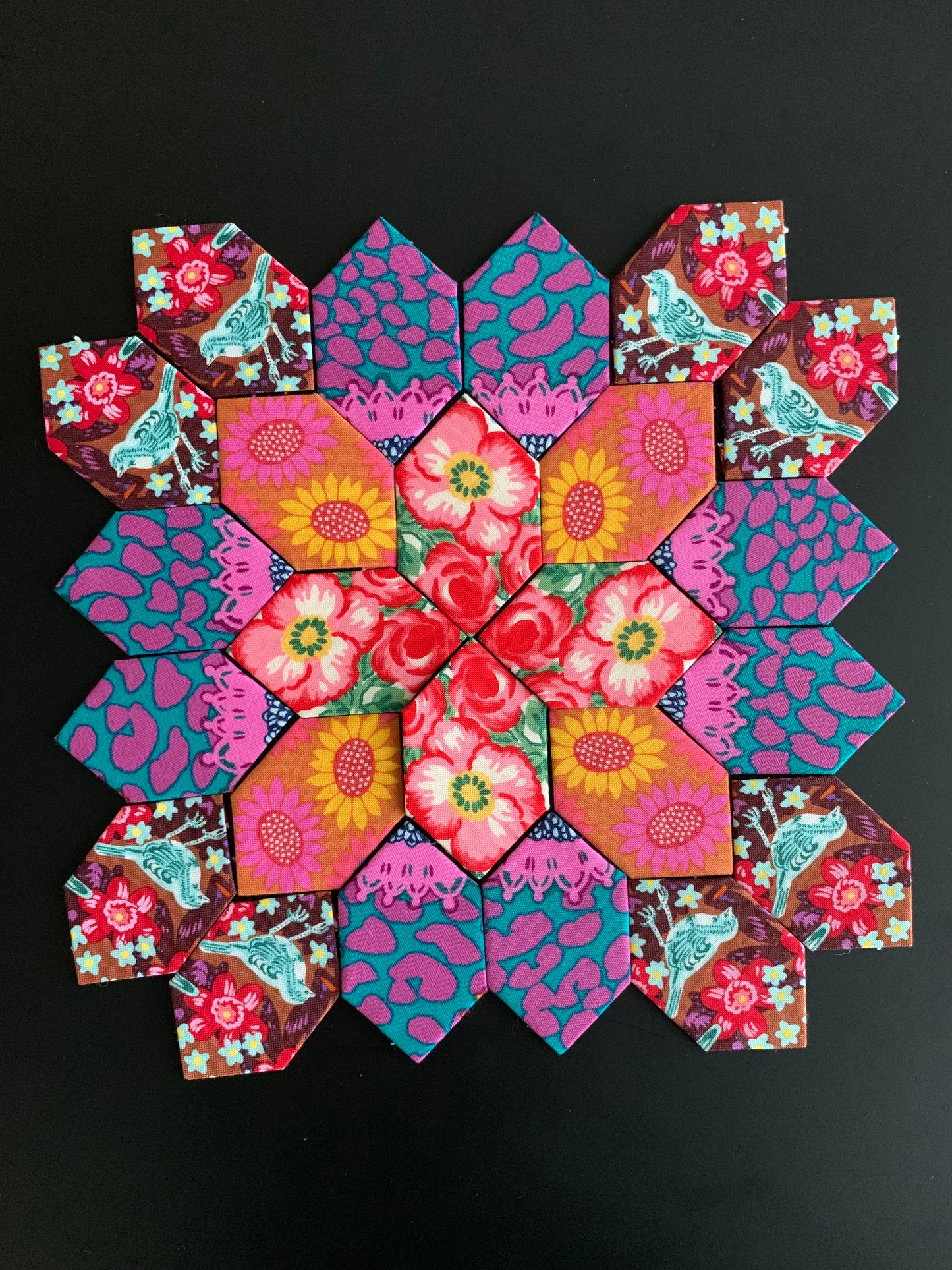 Lace Bird Plate #11 Patchwork of the Cross Block Kit