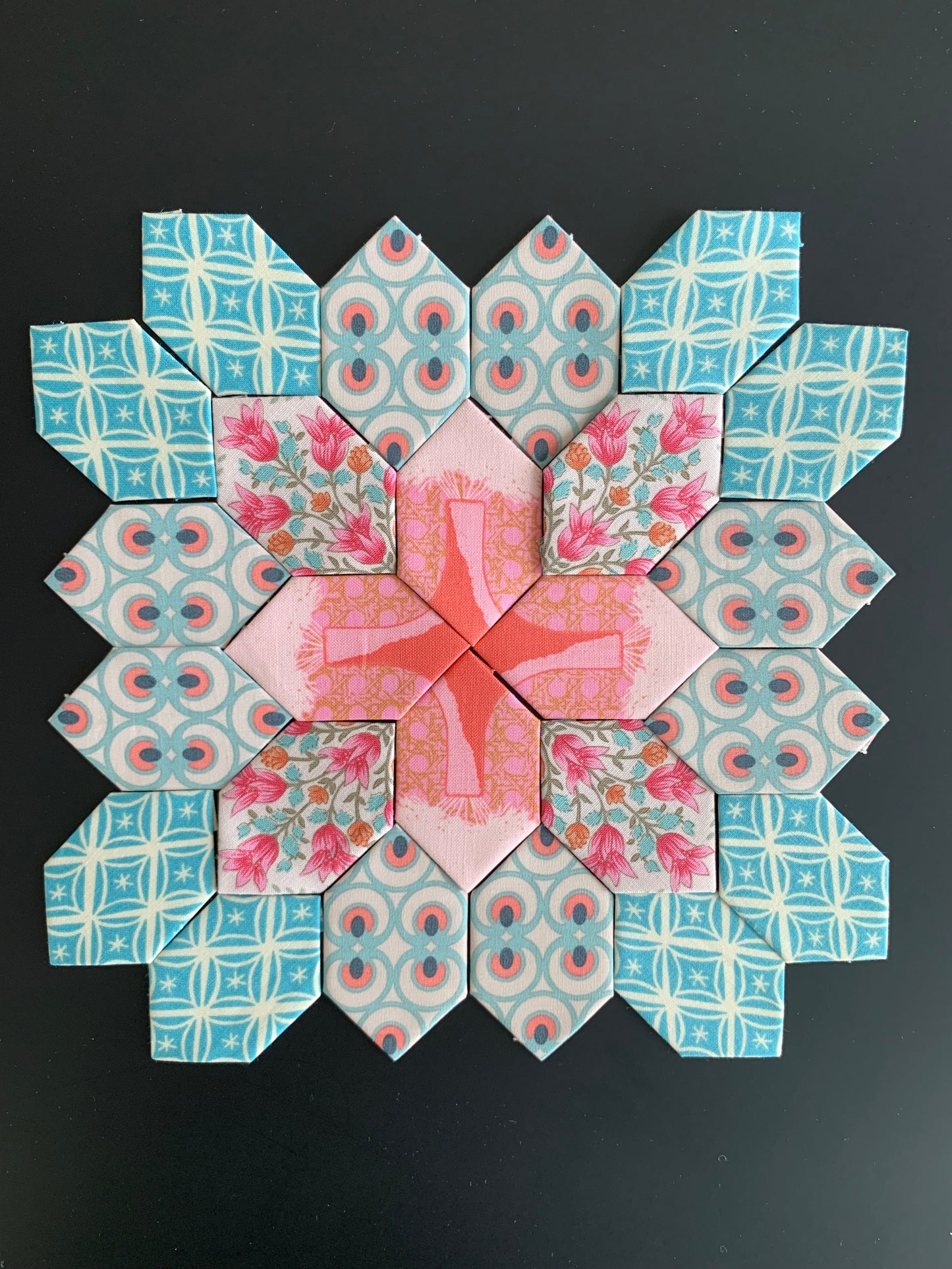 Blue Picnic #13 Patchwork of the Cross Block Kit