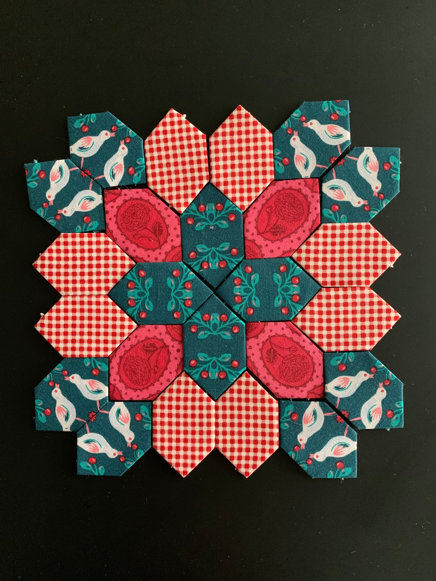 White Birds #3 Patchwork of the Cross Block Kit