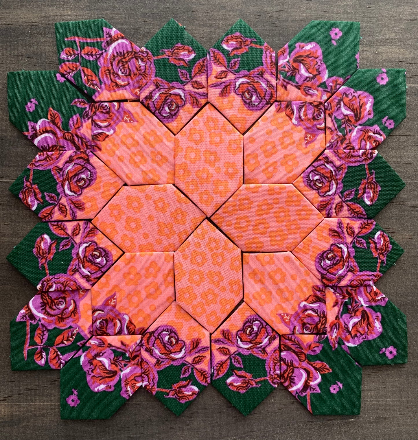 Framed Roses #19 Patchwork of the Cross Block Kit