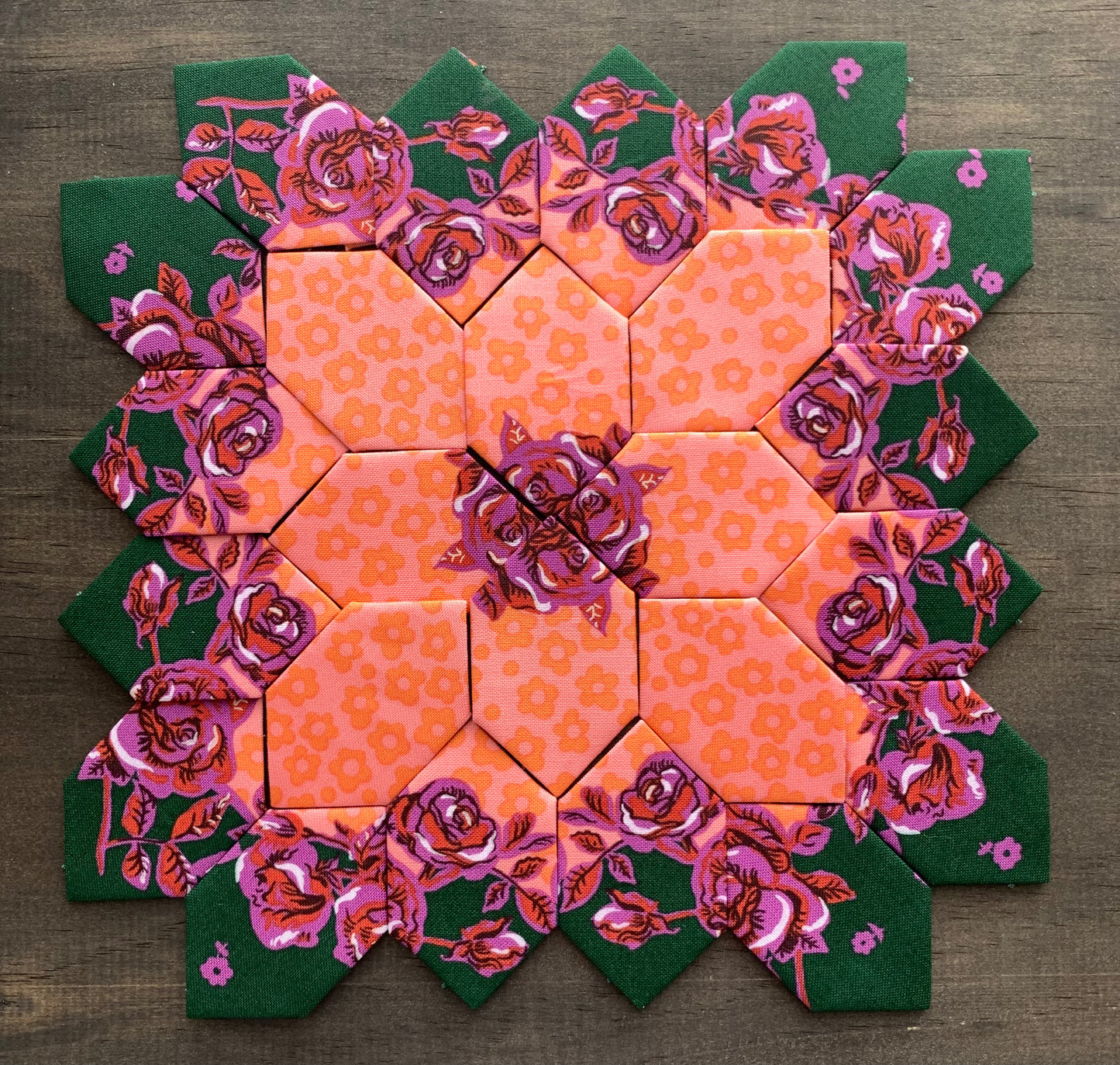 Framed Roses #19 Patchwork of the Cross Block Kit